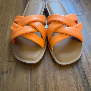 NWT Orange Sandals